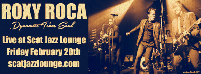 ROXY ROCA at Scat Jazz Lounge in Ft. Worth Fri 2/20