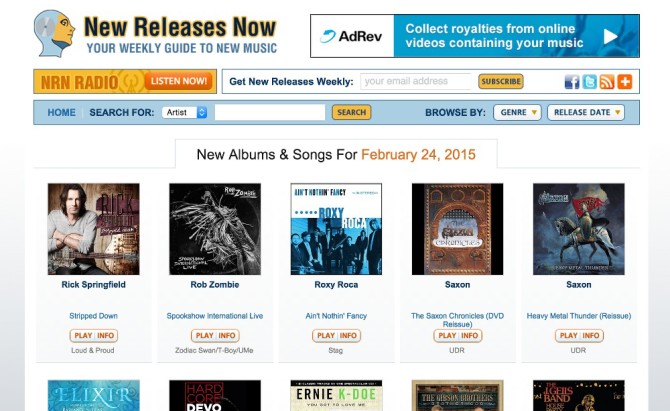 “Ain’t Nothin’ Fancy” featured on the front page of New Releases Now