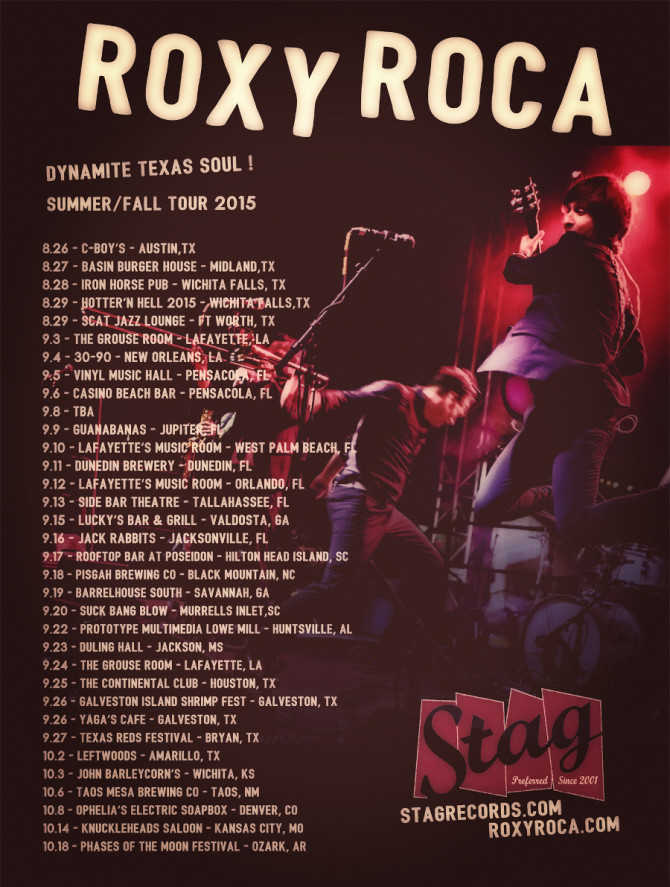 ROXY ROCA Fall Tour 2015